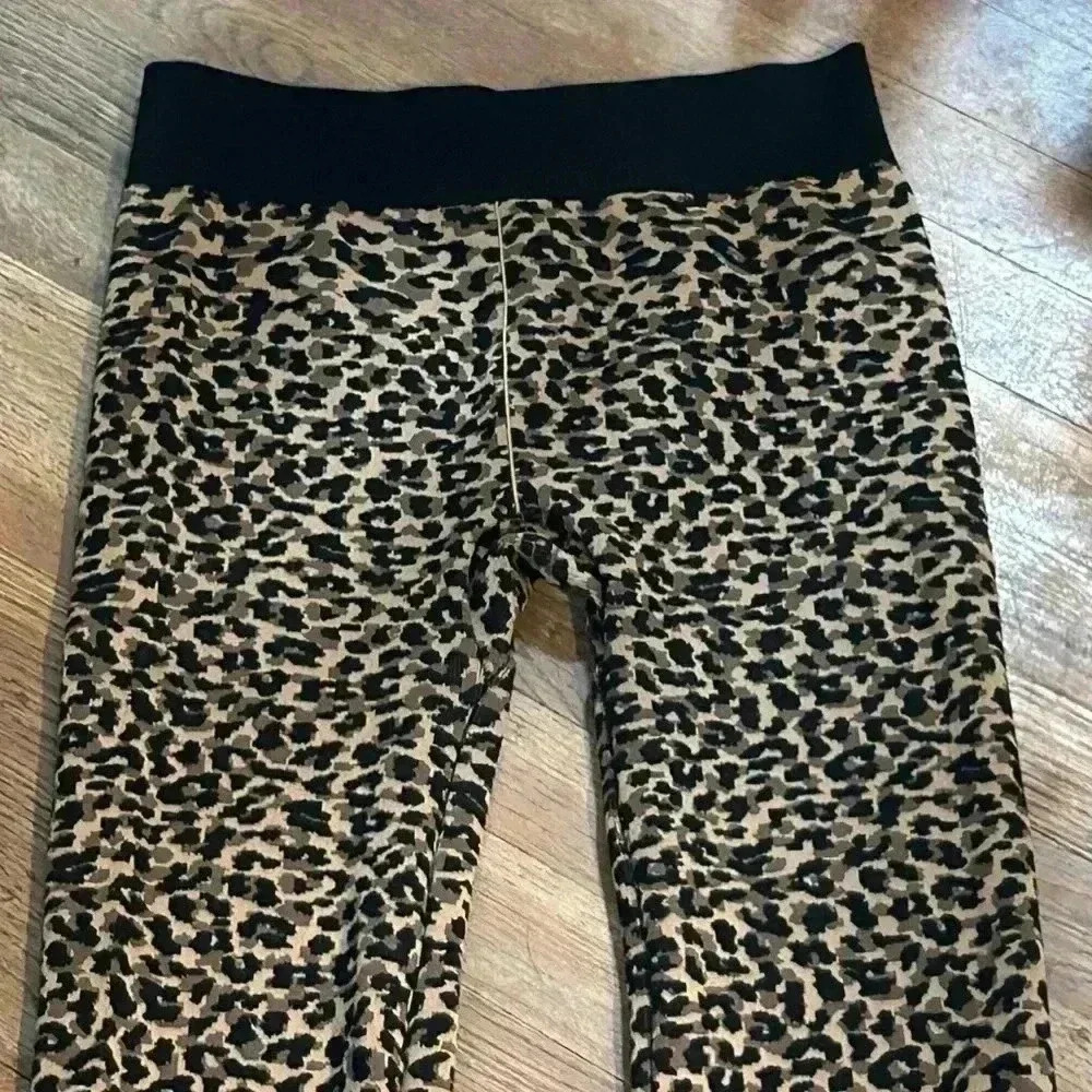 Fabletics Leopard Print Bootcut Workout Pants, Si… - image 2